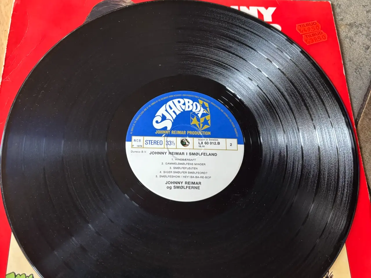 Billede 6 - Johnny reimar i smølfeland vinyl lp