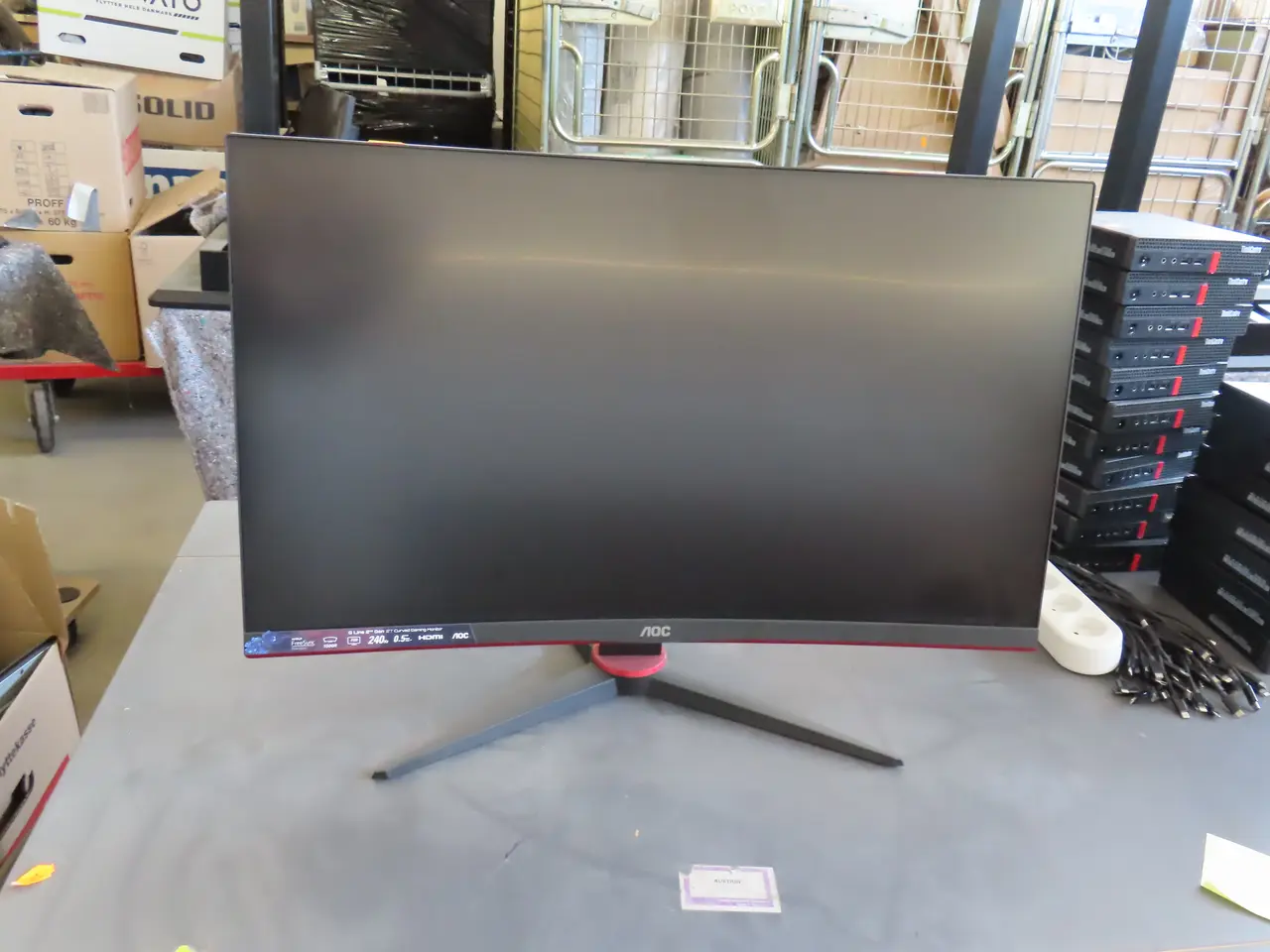 Billede 1 - Computerskærm Curved AOC 27"