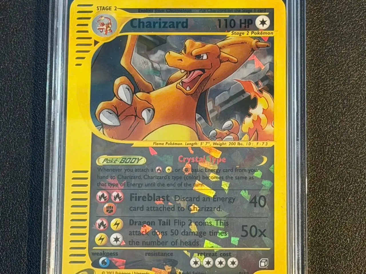 Billede 3 - Pokémon Charizard #9/12 – Box Topper – 2003 Skyrid