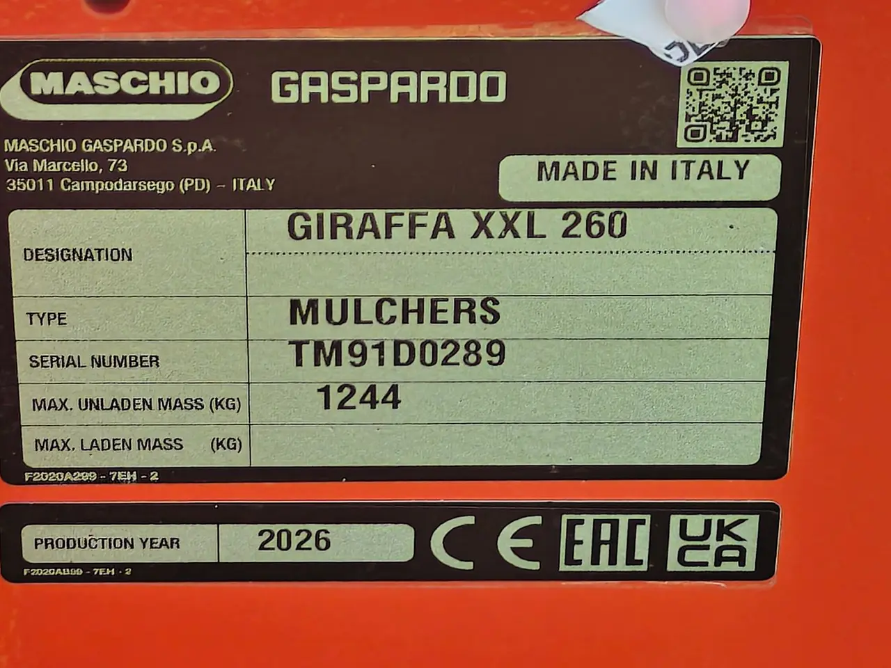 Billede 10 - Maschio Gaspardo Giraffa XXL Udv. Gear Afklip op til Ø=12 cm.