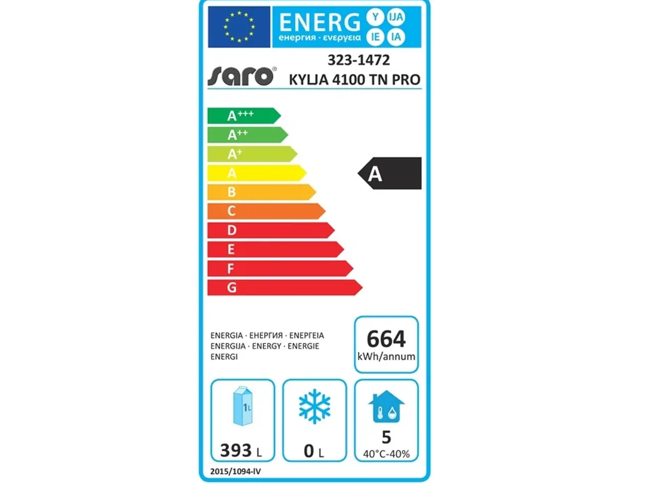 Billede 2 - Kølebord med 4 døre – B2230 x D700 x H890-950 mm