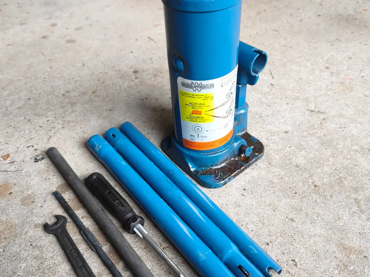 Billede 1 - En Weber hydraulisk donkraft 2T
