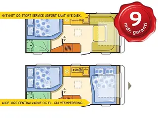 2016 - Adria Adora 522 UP   VELHOLDT MED ALDE CENTRALVARME OG MOVER SAMT AC.