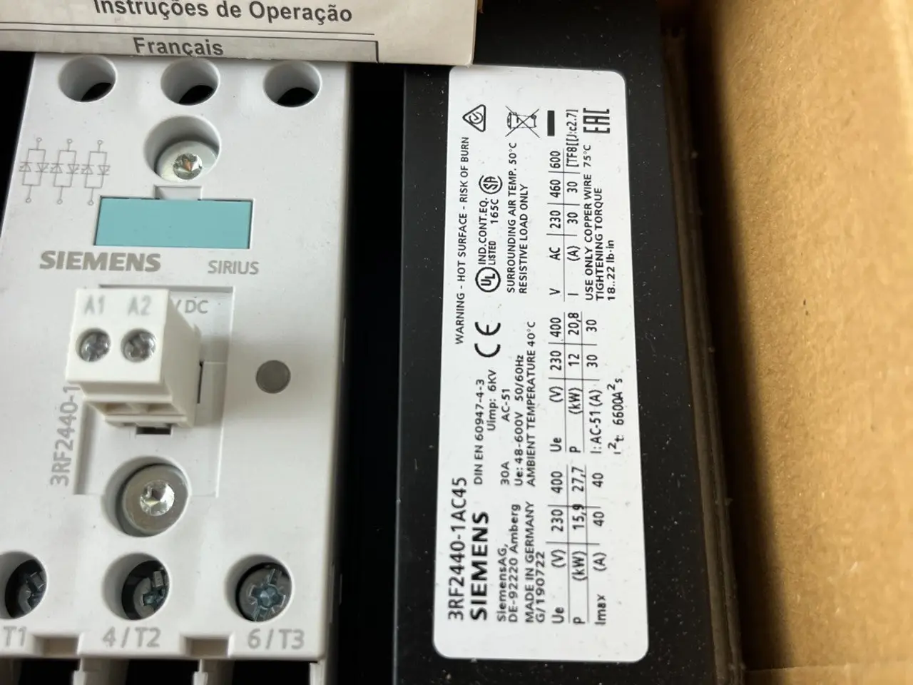 Billede 9 - Siemens 3RF2440-1AC45 Solid State kontaktor 40A