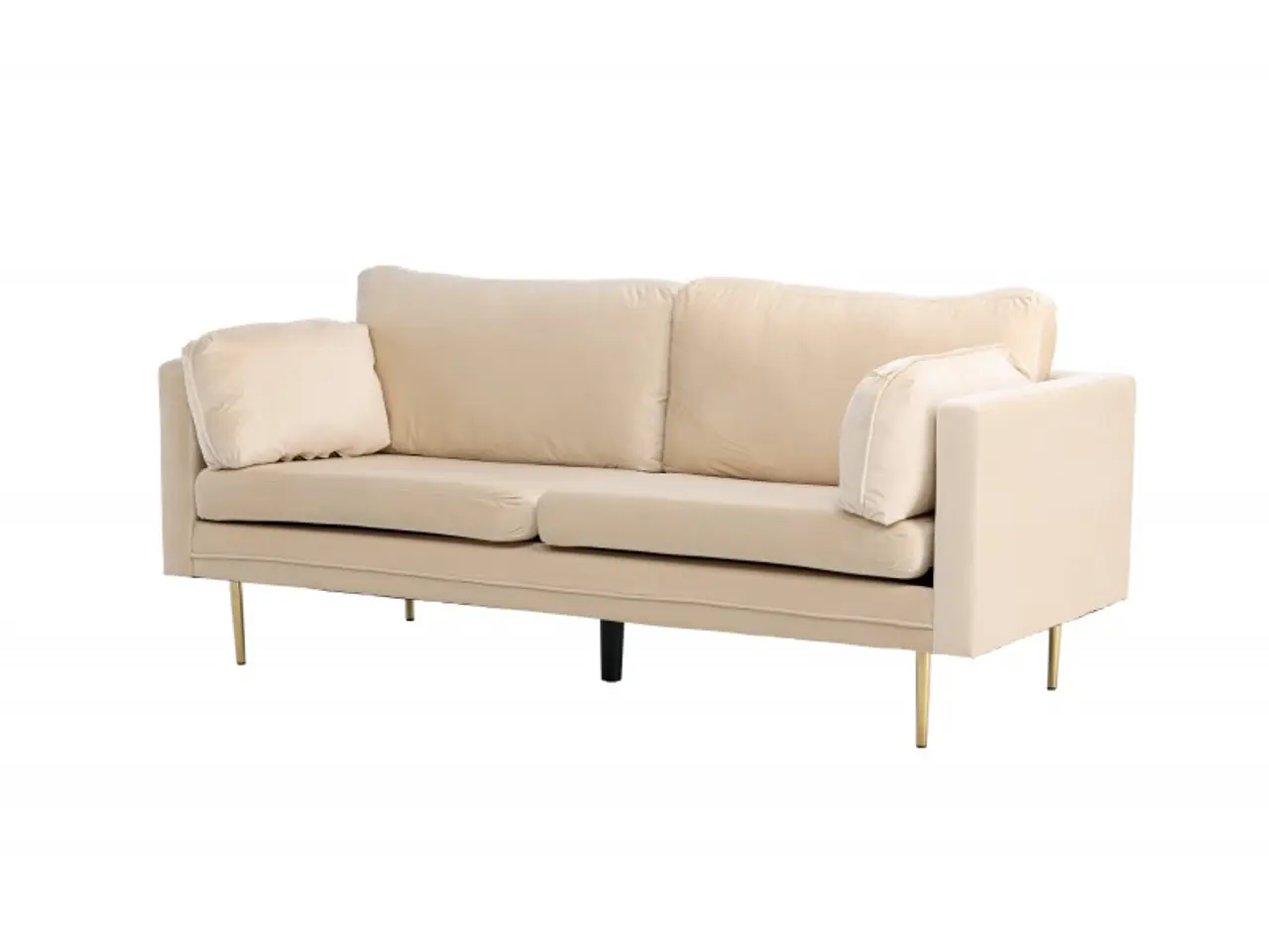 Billede 10 - Boom 3 personers Sofa - Beige og Messing
