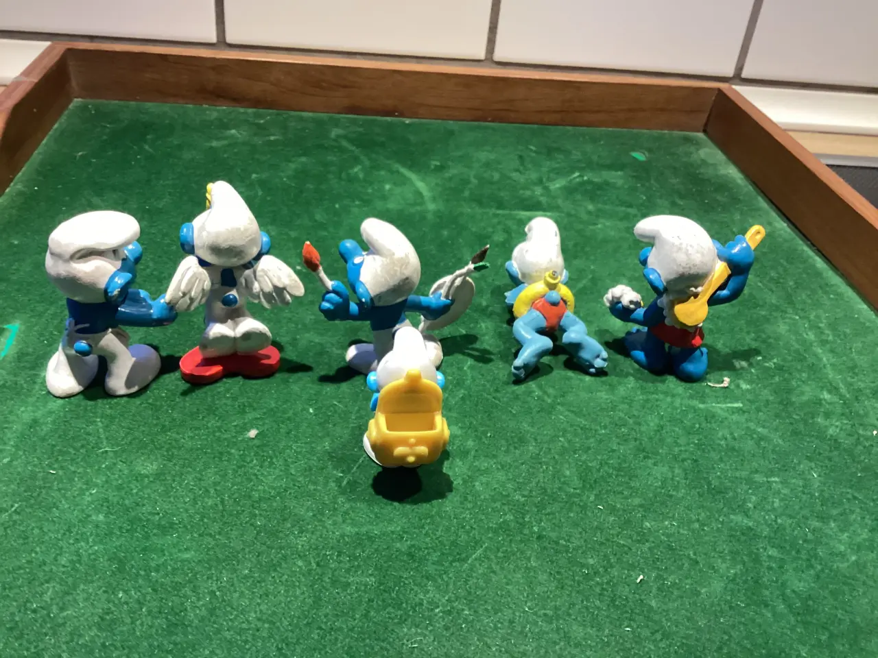 Billede 16 - Smølfer- bamse samt 6 små smølfefigurer