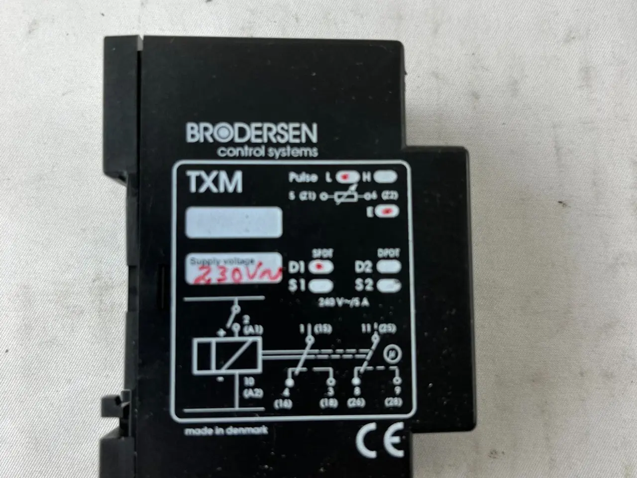 Billede 5 - Brodersen UNIC TXM Timer relæ 230V AC DIN