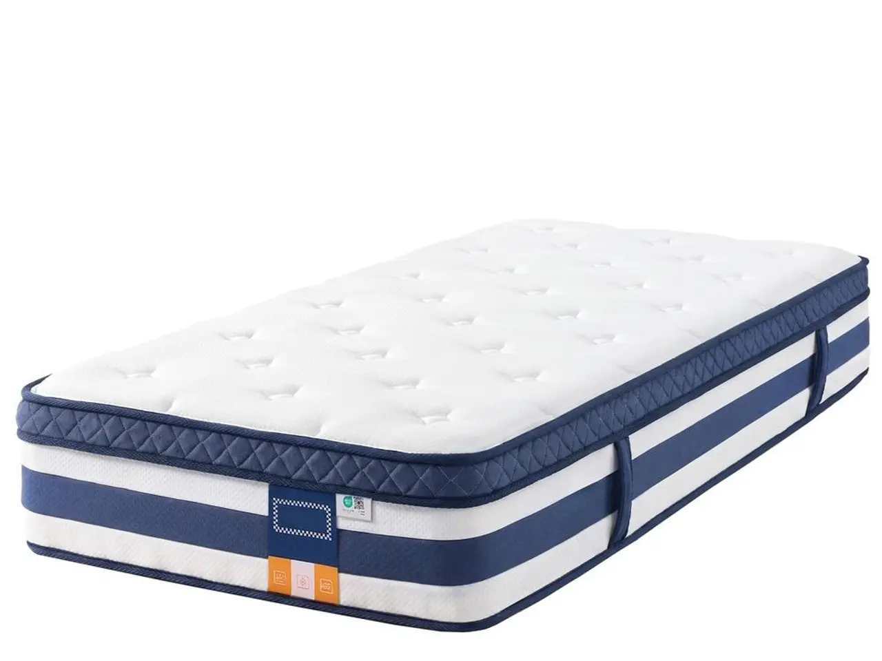 Billede 2 - Hybridmadras 90 x 200 x 25 cm med gel memory foam og pocketfjedre H3 - blå