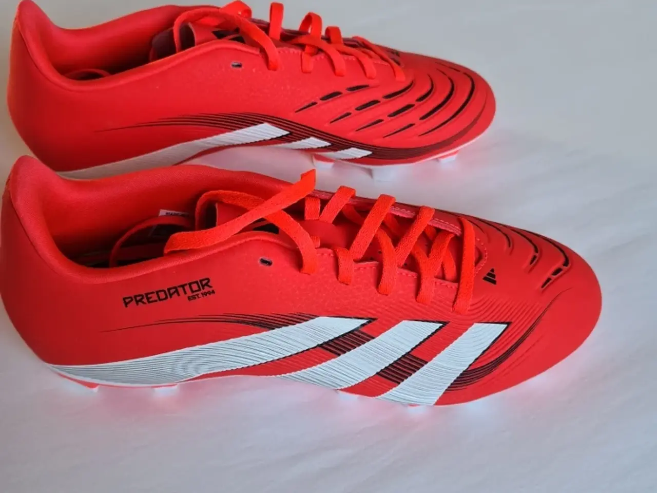 Billede 6 - Adidas Predator fodboldstøvler rød hvid, str. 8