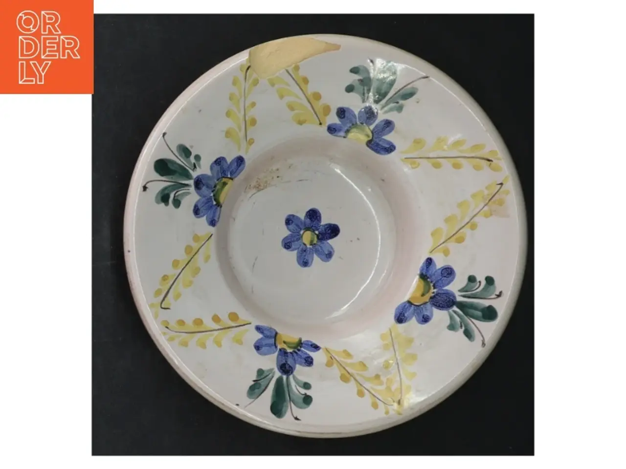 Billede 4 - Håndmalet fajance tallerken fra Hedebo (str. Ø. 15 cm)