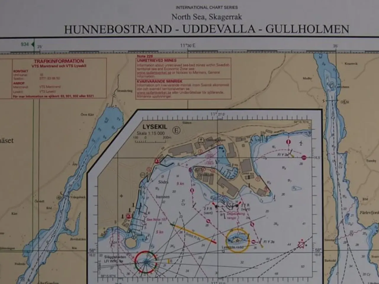 Billede 4 - Svensk Søkort 933 Hunnebo Strand-Uddevalla-Gullhol
