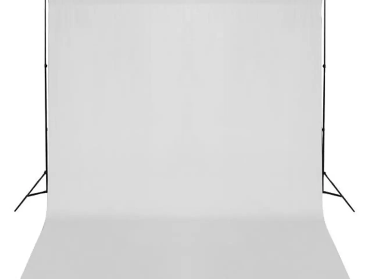 Billede 2 - Fotobaggrund uden stativ 300x300 cm bomuld hvid
