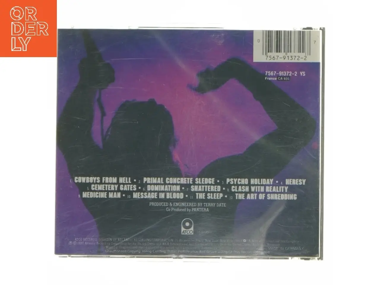 Billede 3 - Pantera Cowboys from Hell CD (str. 12,5x14 cm)