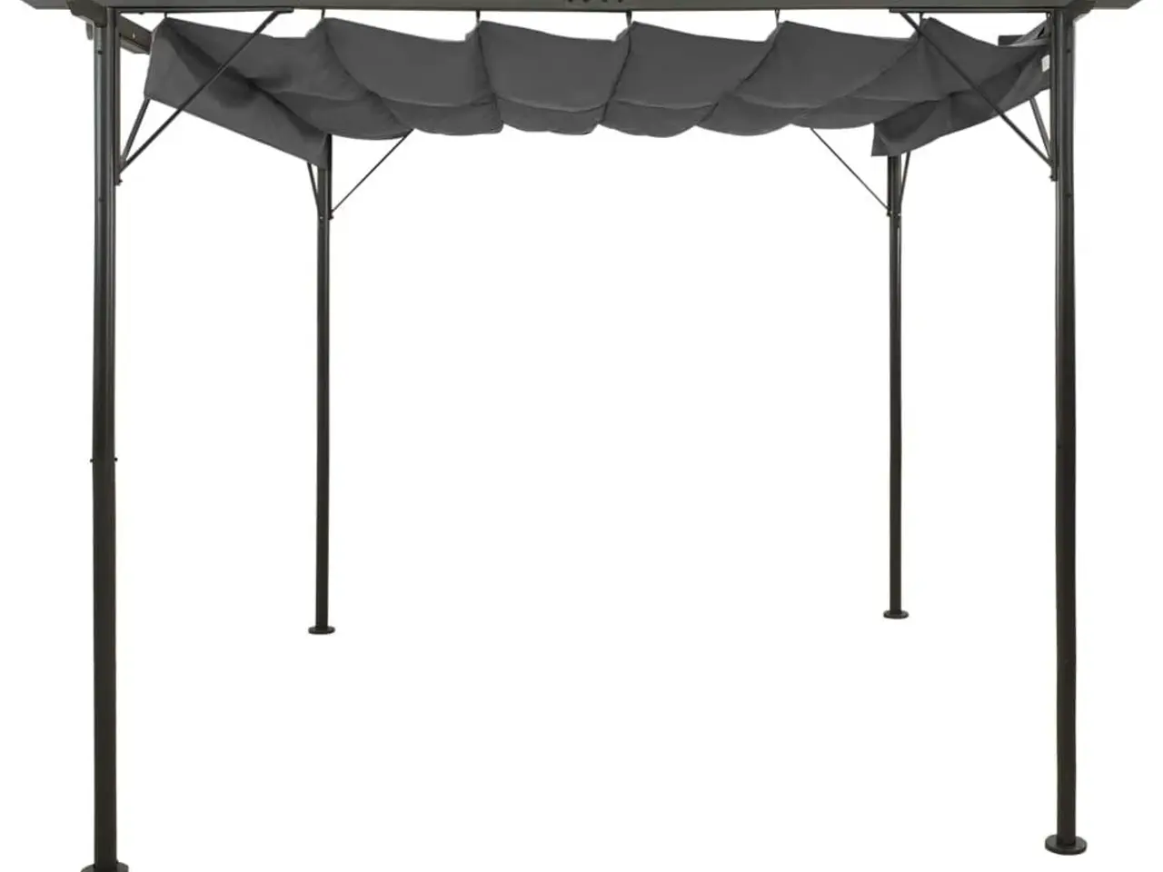 Billede 2 - Pergola med sammenrulleligt tag 3 x 3 m - antracitgrå