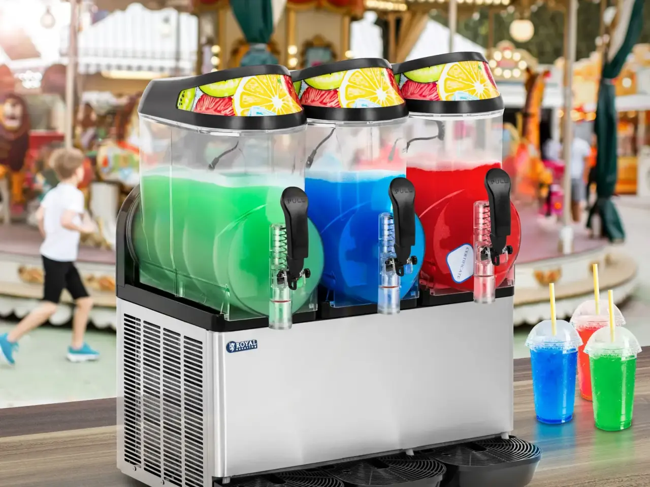 Billede 7 - Slush ice maskine – 3 x 12 l – LED – digitalt