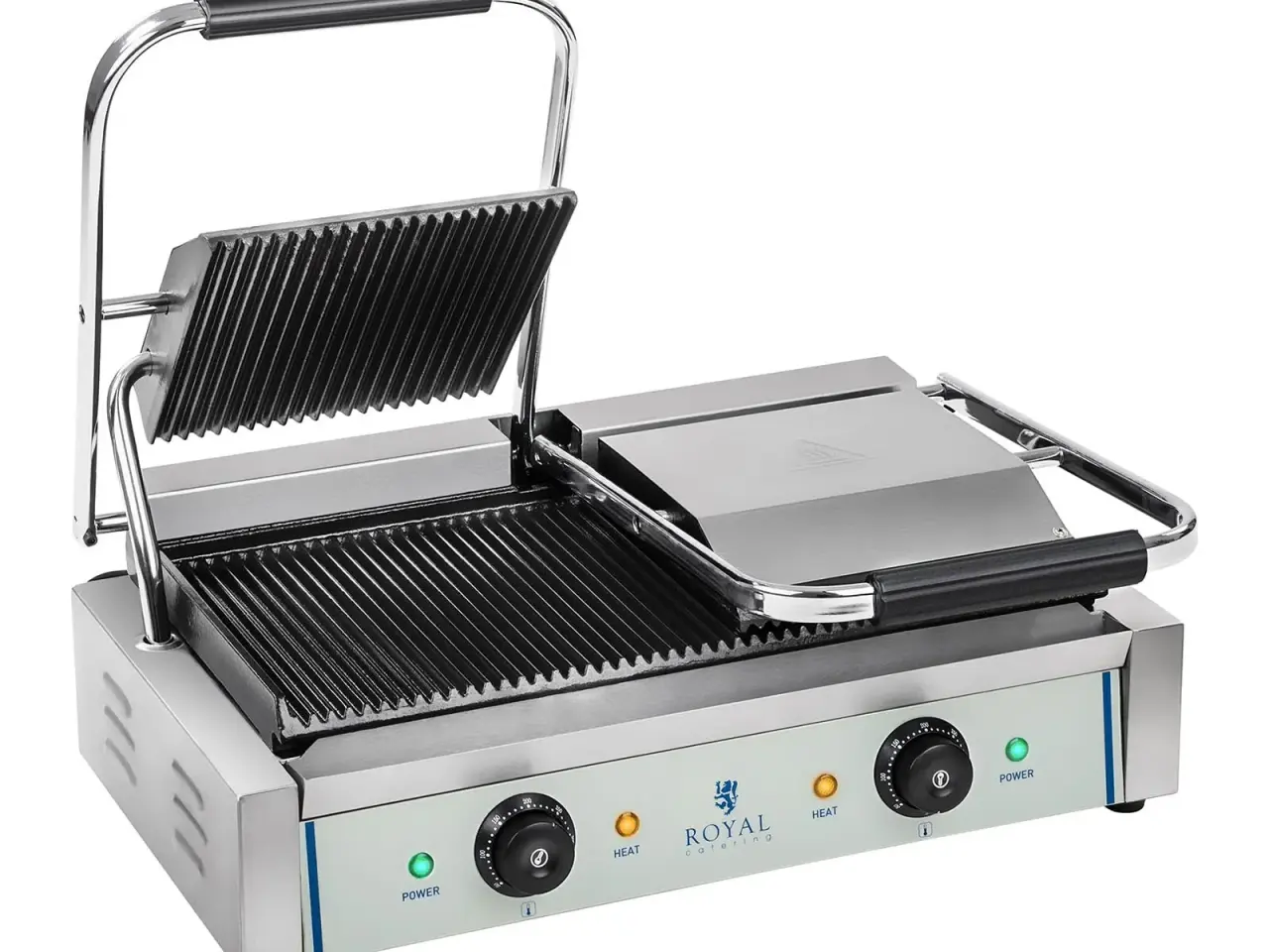 Billede 1 - Kontaktgrill - 2 x 1.800 watt - rillet - 2.0