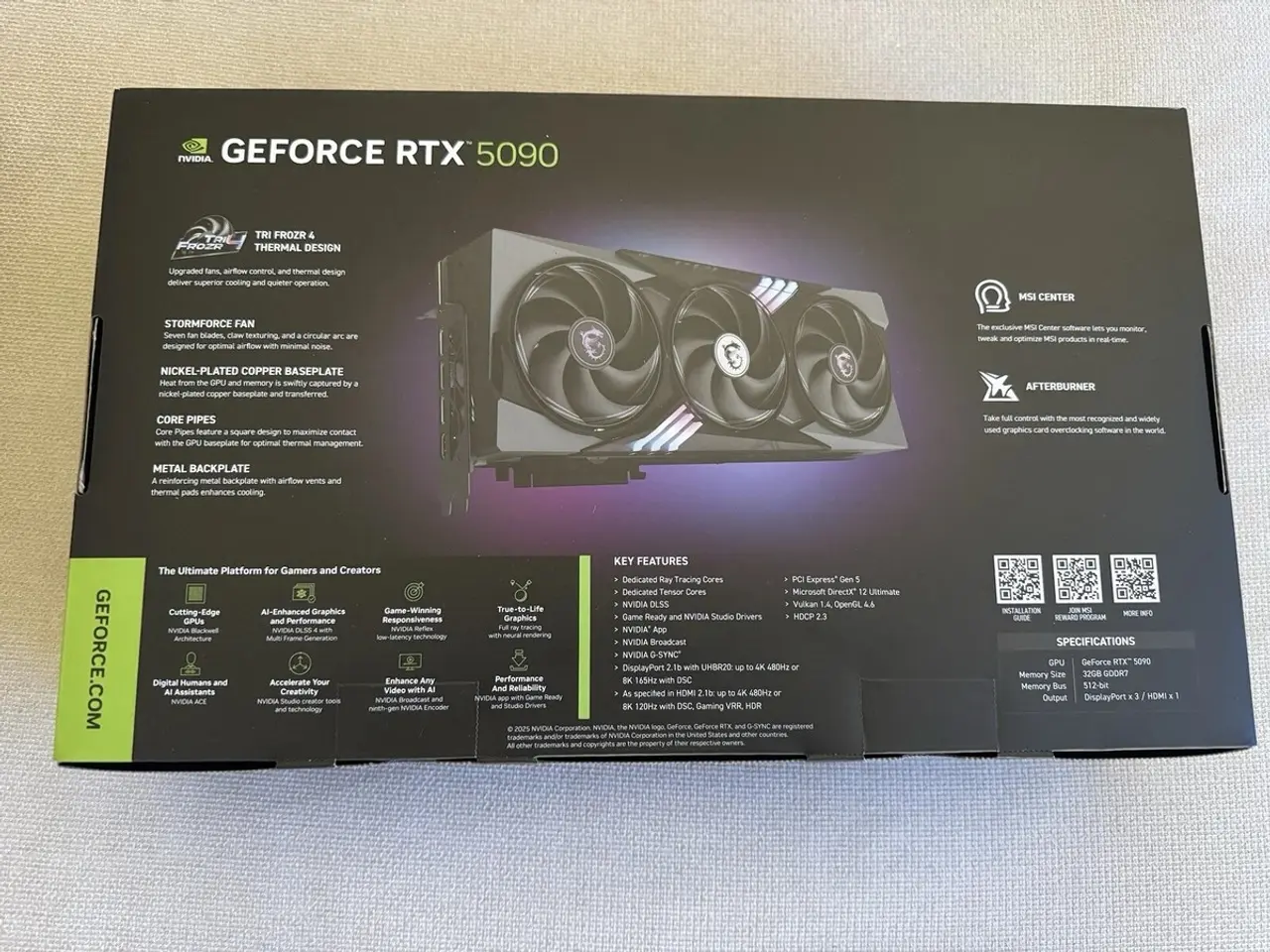 Billede 2 - MSI GeForce RTX 5090 Gaming Trio OC