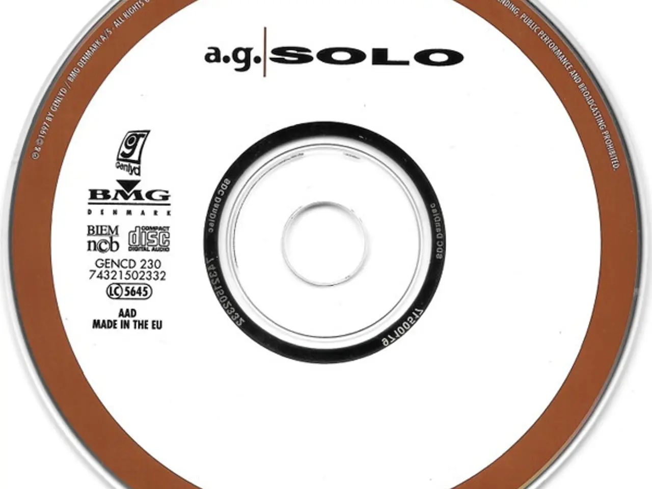 Billede 3 - A.G.* – Solo – CD