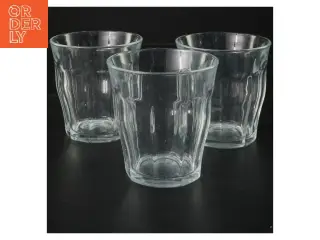 Tre glas (str. 3 stk Ø 9 cm længde 10 cm)