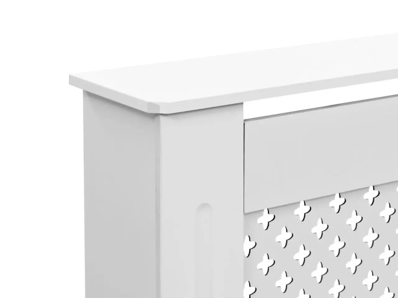 Billede 5 - Radiatorskjuler i MDF - 112 × 19 × 81,5 cm, hvid
