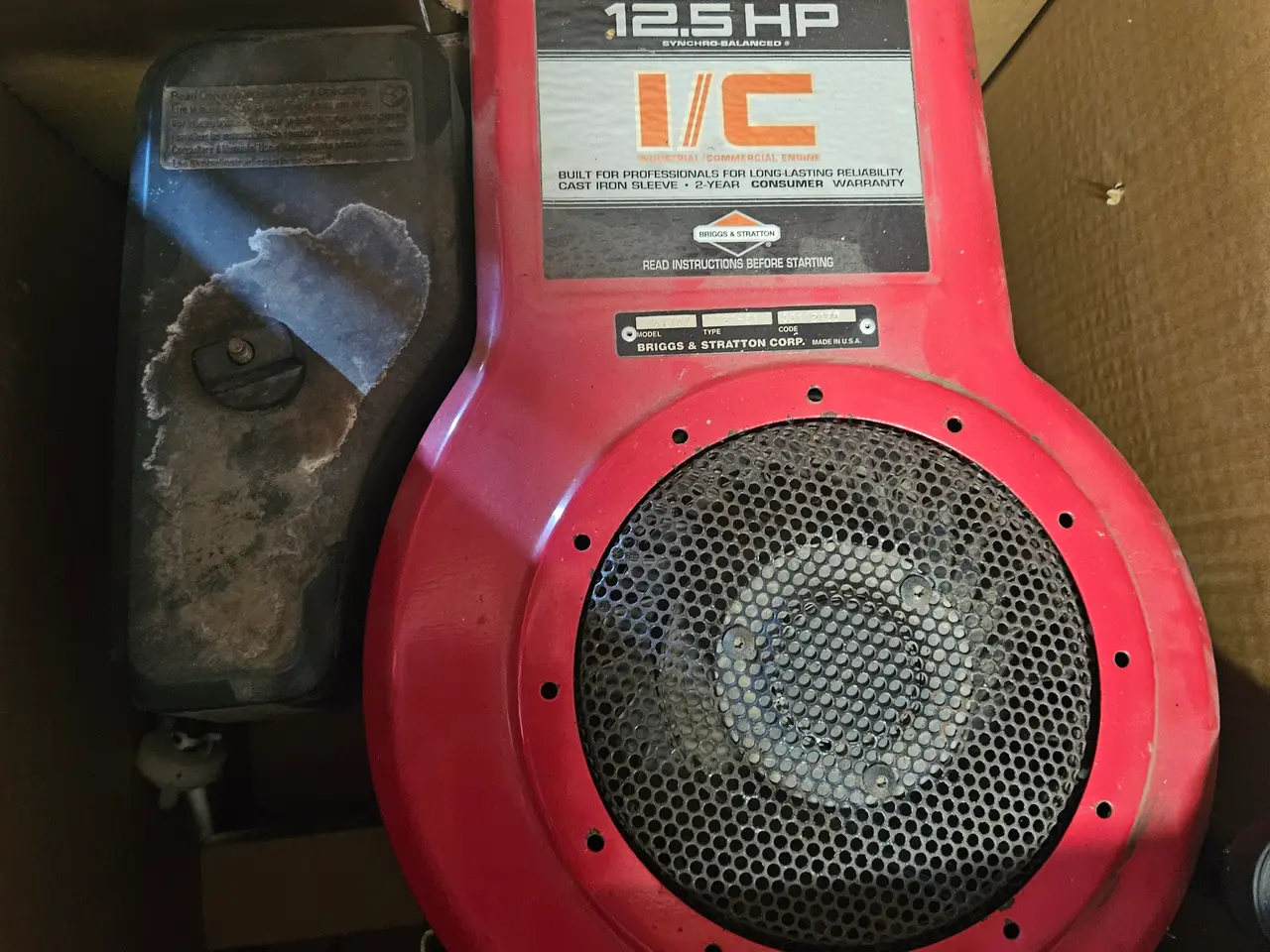 Billede 1 - B&S plænetraktor motor.