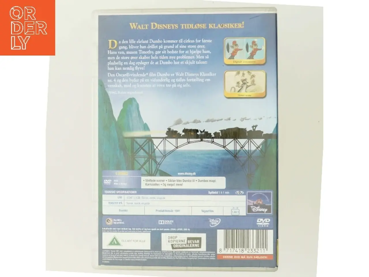 Billede 3 - Dumbo fra Walt Disney med Timothy Q. Mouse (DVD)