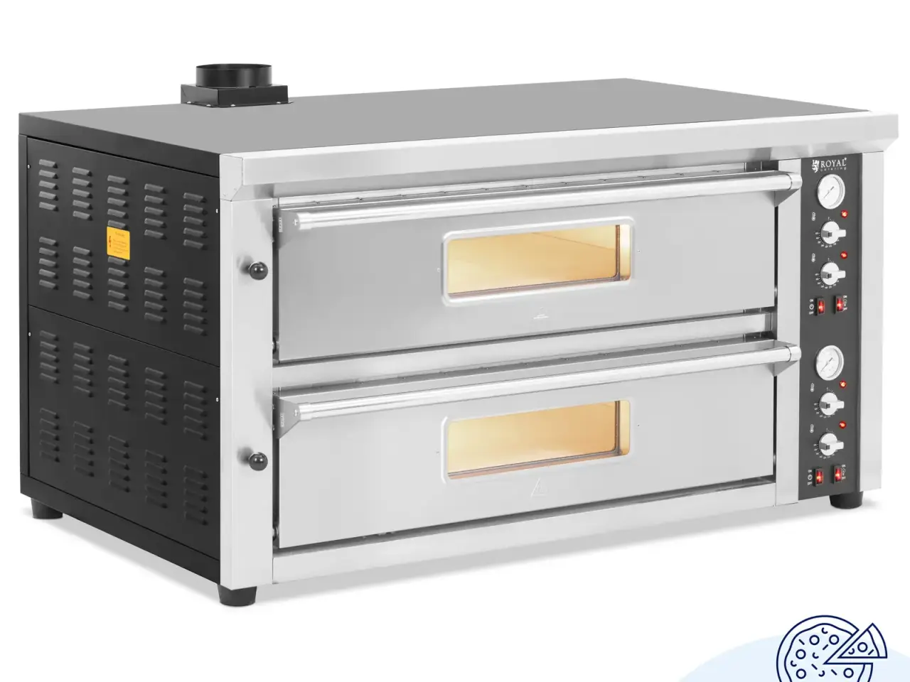 Billede 1 - Elektrisk Pizzaovn 2 x 6 Ø33 cm – 400 V
