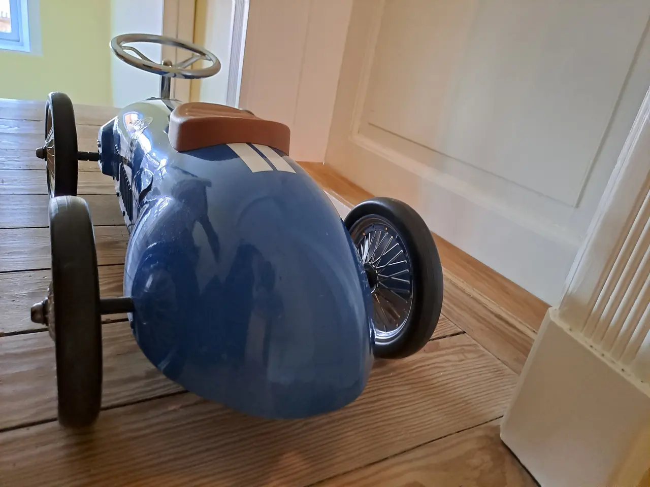 Billede 6 - Vilac - Vintage Gåbil Racer i metal, Blå