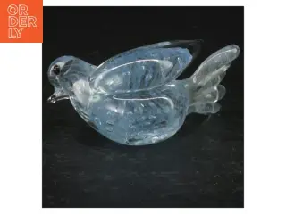 Glasfugl skulptur (str. 9,5 cm)