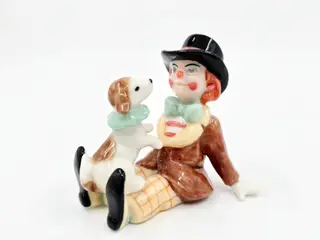 Royal Copenhagen Figur Klovn Med Hund nr. 212. sortering 1