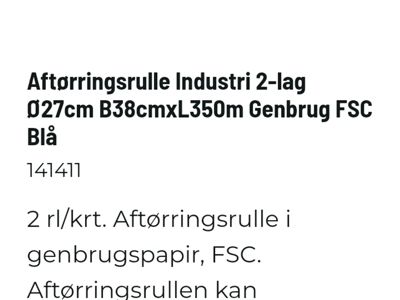 Billede 3 - Aftørringspapir i rulle XXL. Køkkenrulle