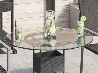 Bordplade hærdet glas rund 700 mm