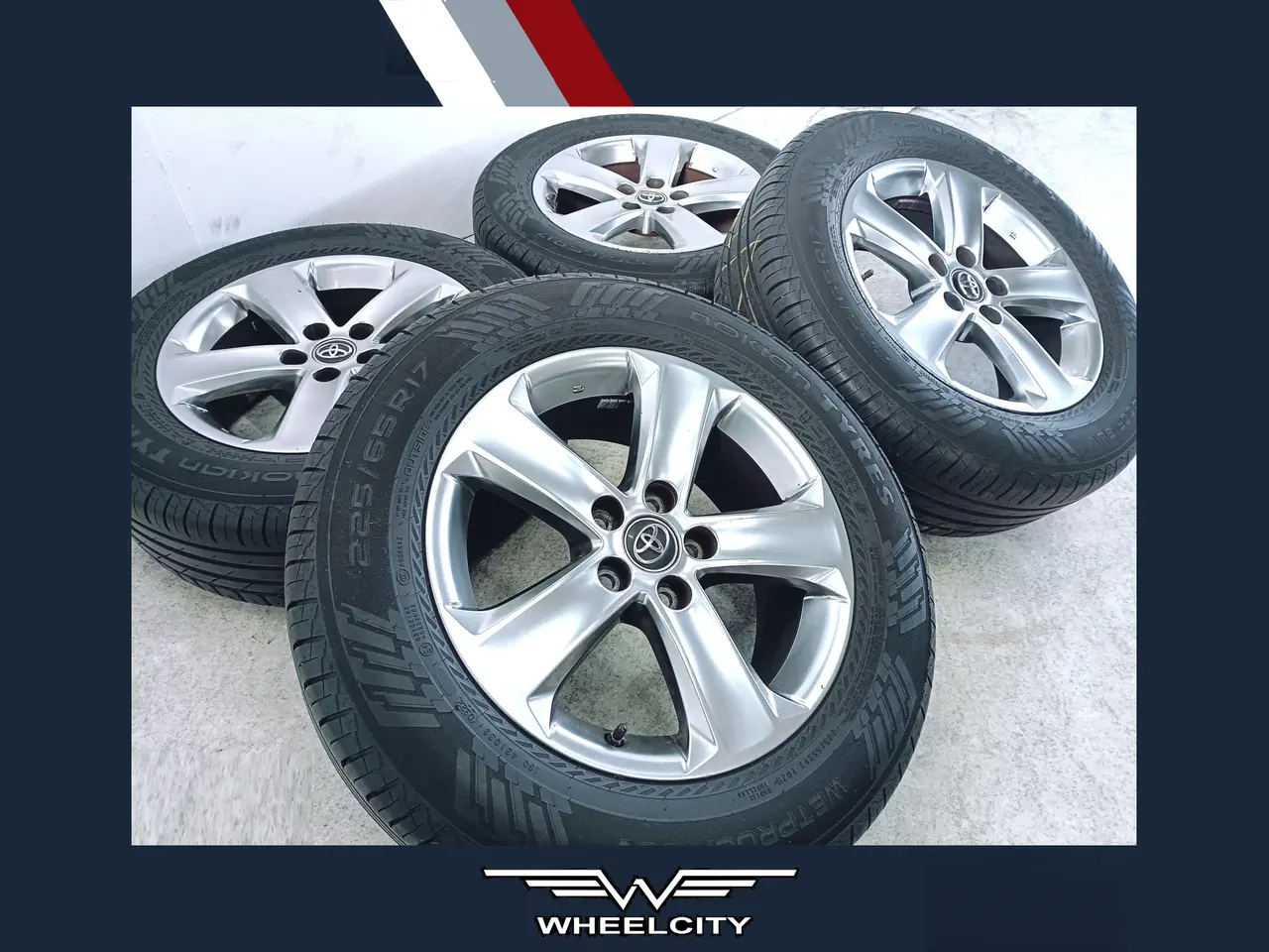Billede 1 - 5x114,3 17" ET39 nav 60,1ø TOYOTA Rav4 sommerhjul,