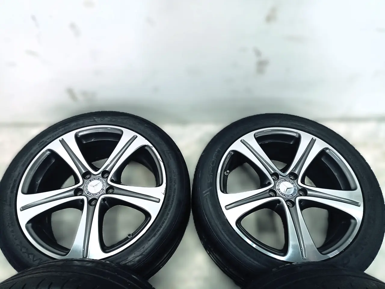 Billede 4 - 5x112 18" ET43 nav 66,6ø Mercedes sommersæt TPMS