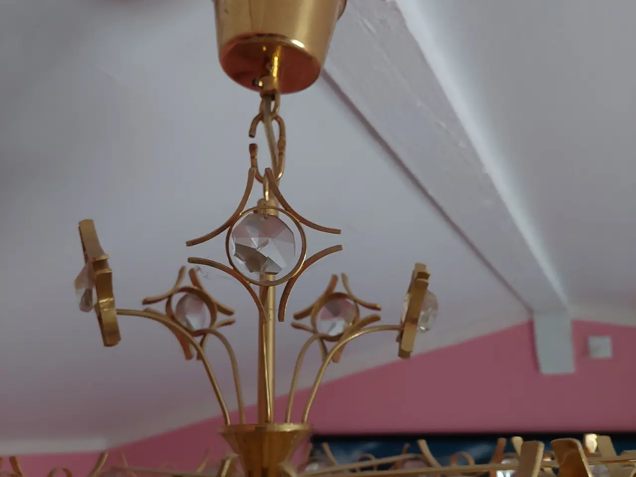 Billede 6 - Loftlampen, lysekrone med glas Prismer