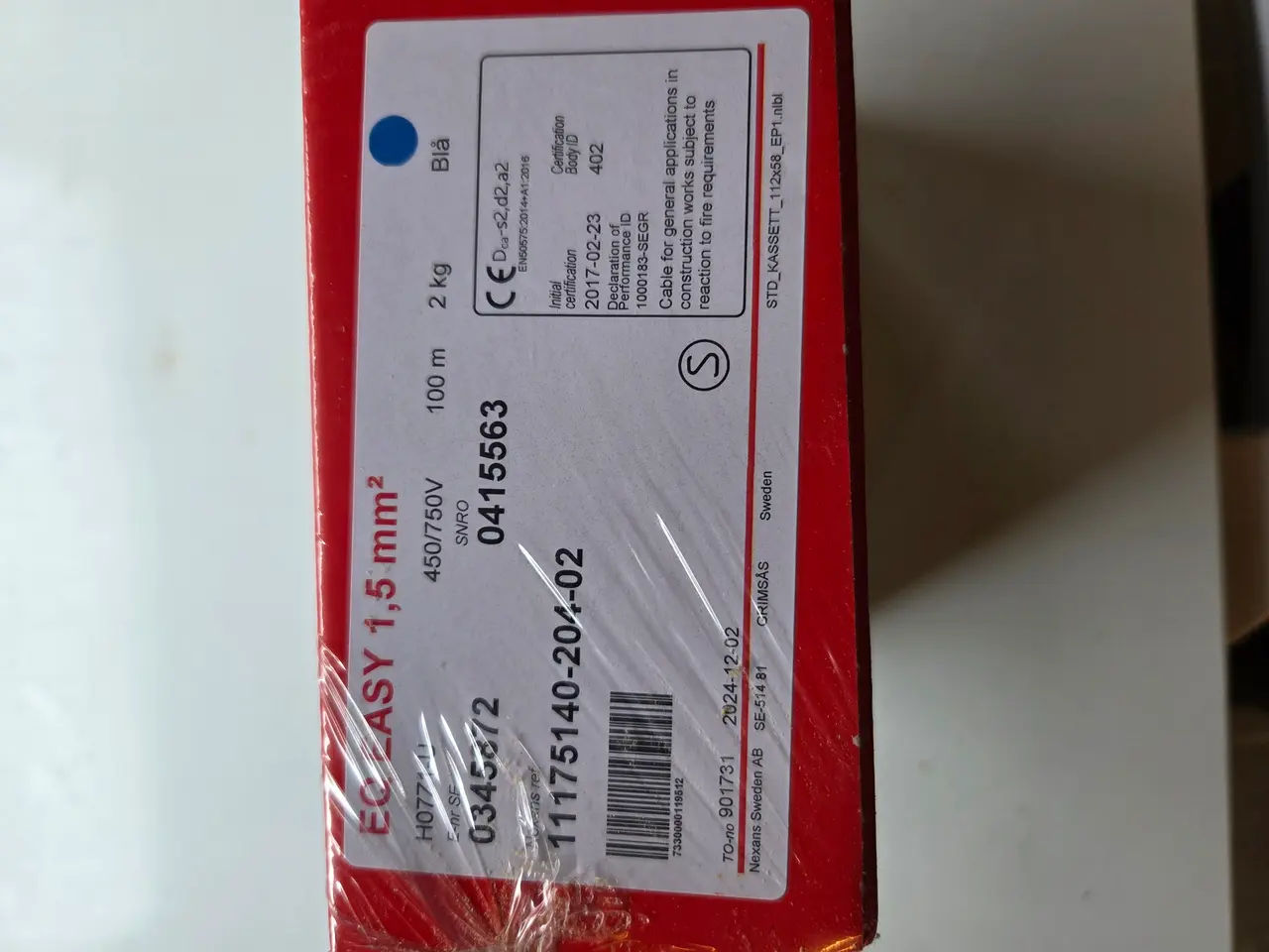 Billede 2 - Installations ledning 1,5 mm2