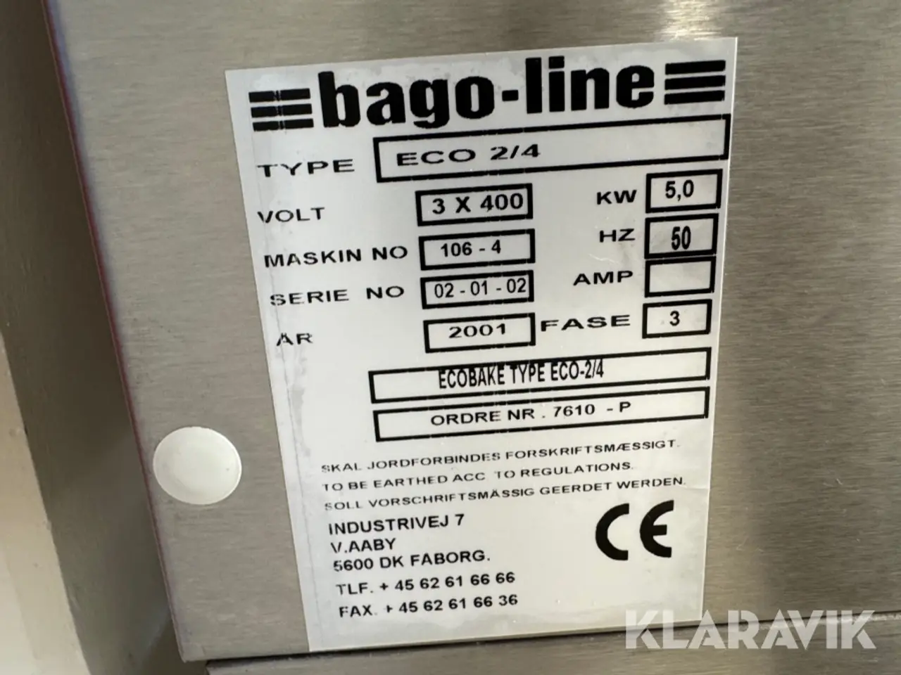 Billede 7 - Industri pizzaovn Bago-Line ECO 2/4 på hjul