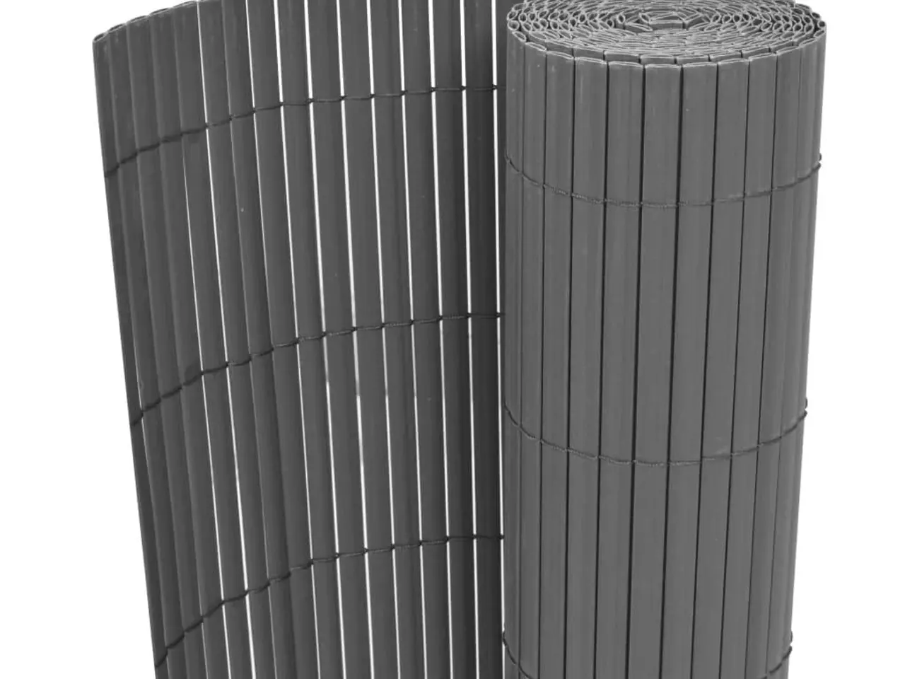 Billede 1 - Dobbeltsidet havehegn i PVC 90 x 500 cm - grå