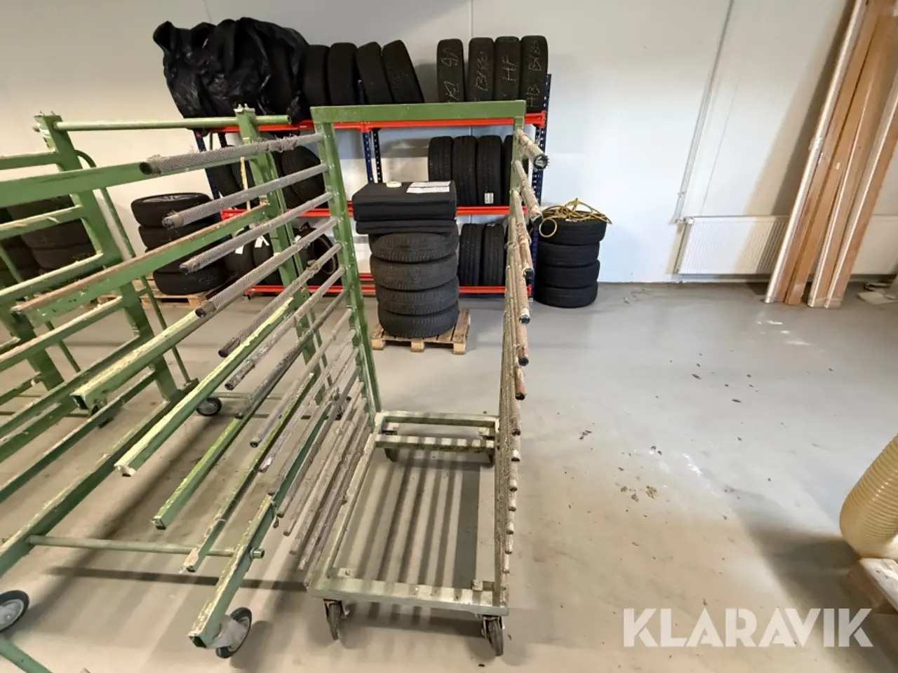 Billede 12 - Transport/tørrevogn 5 styk blandet størrelser.