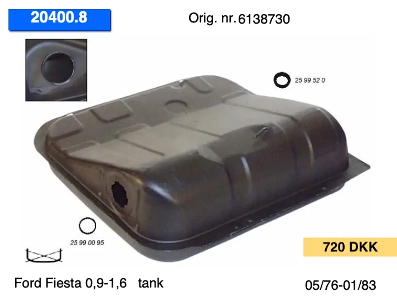 Billede 1 - Ford Fiesta (76-02) tanke