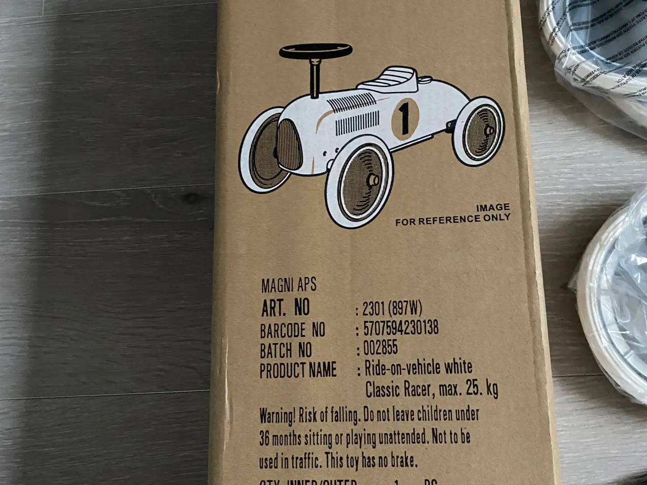 Billede 1 - Gåbil Racer i metal 