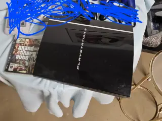 Ps3 med 2 blå controllere
