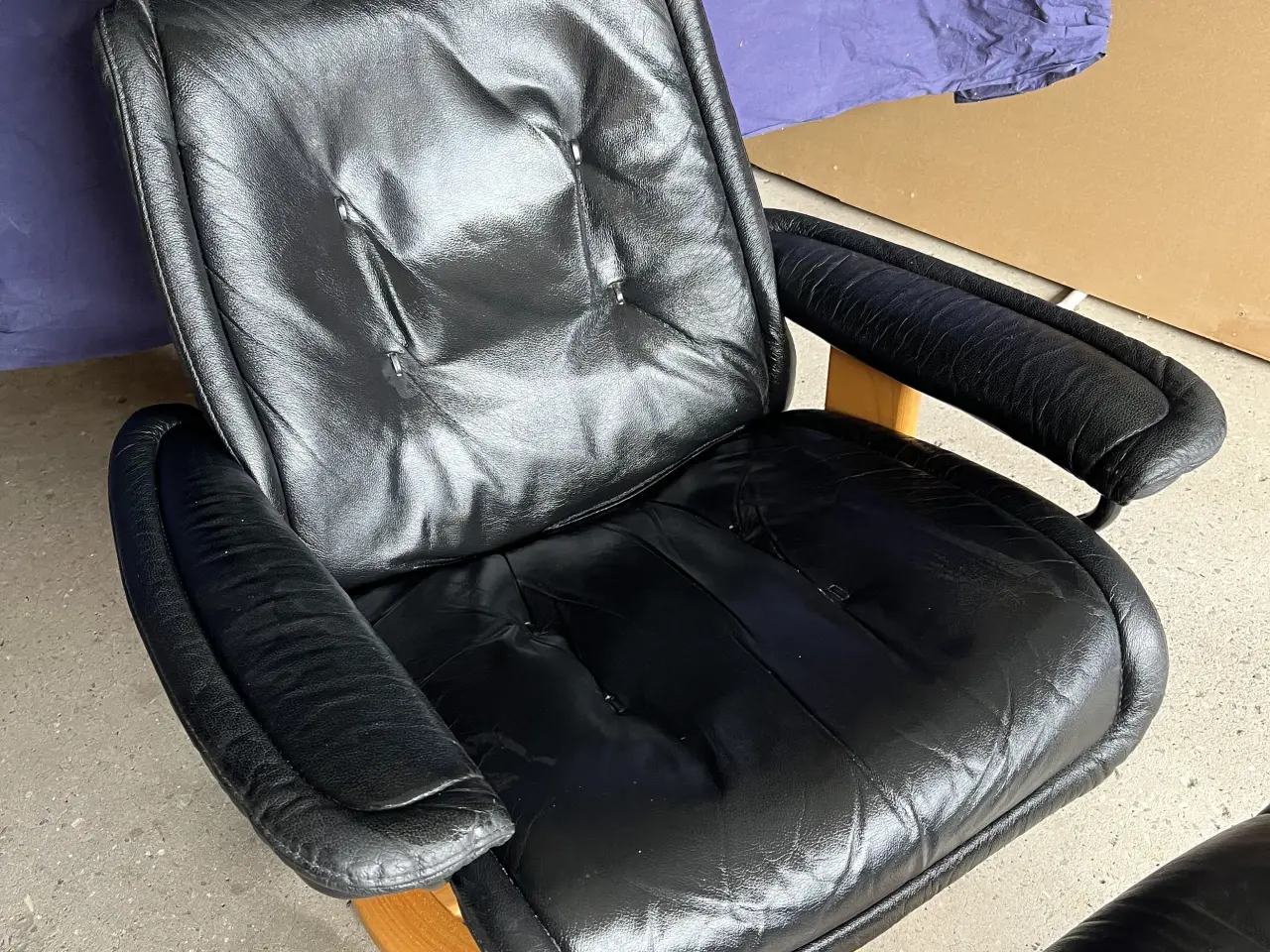 Billede 1 - Stressless stol og skammel