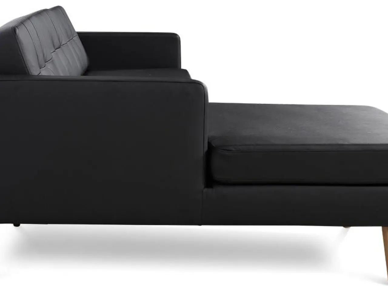 Billede 5 - Novelty chaiselongsofa venstrevendt - sort tekstillæder