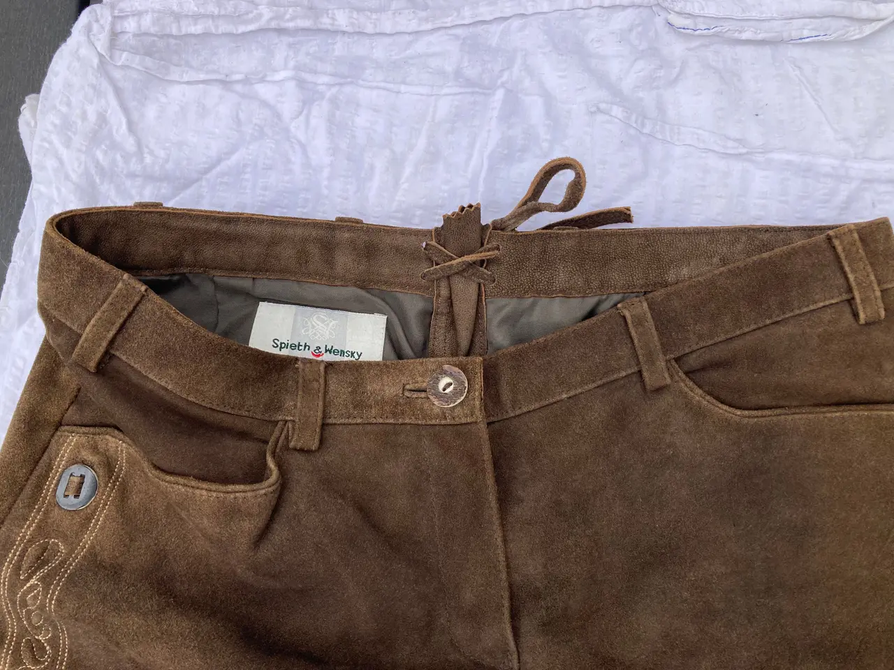 Billede 3 - Lederhosen originale tyske, Gedeskind. Bierfest