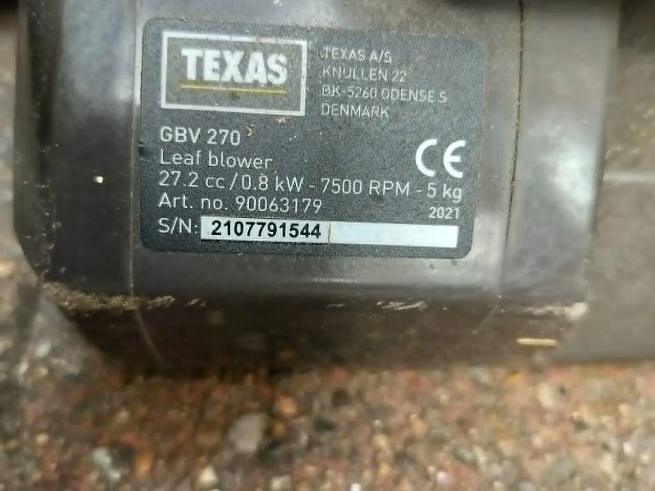 Billede 2 - Texas GBV 270 Løvblæser