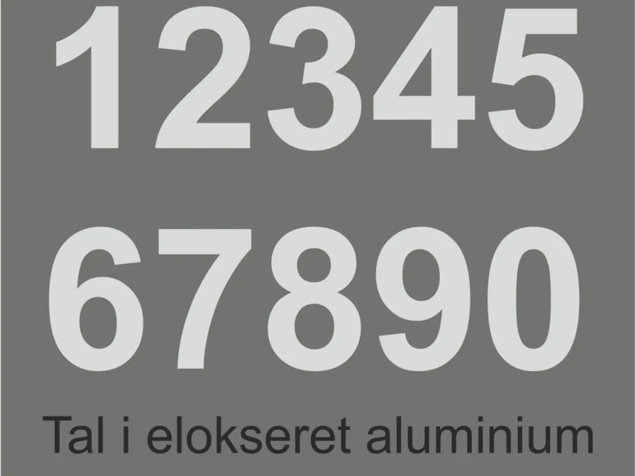 Billede 9 - Nye husnumre i børstet elokseret aluminium