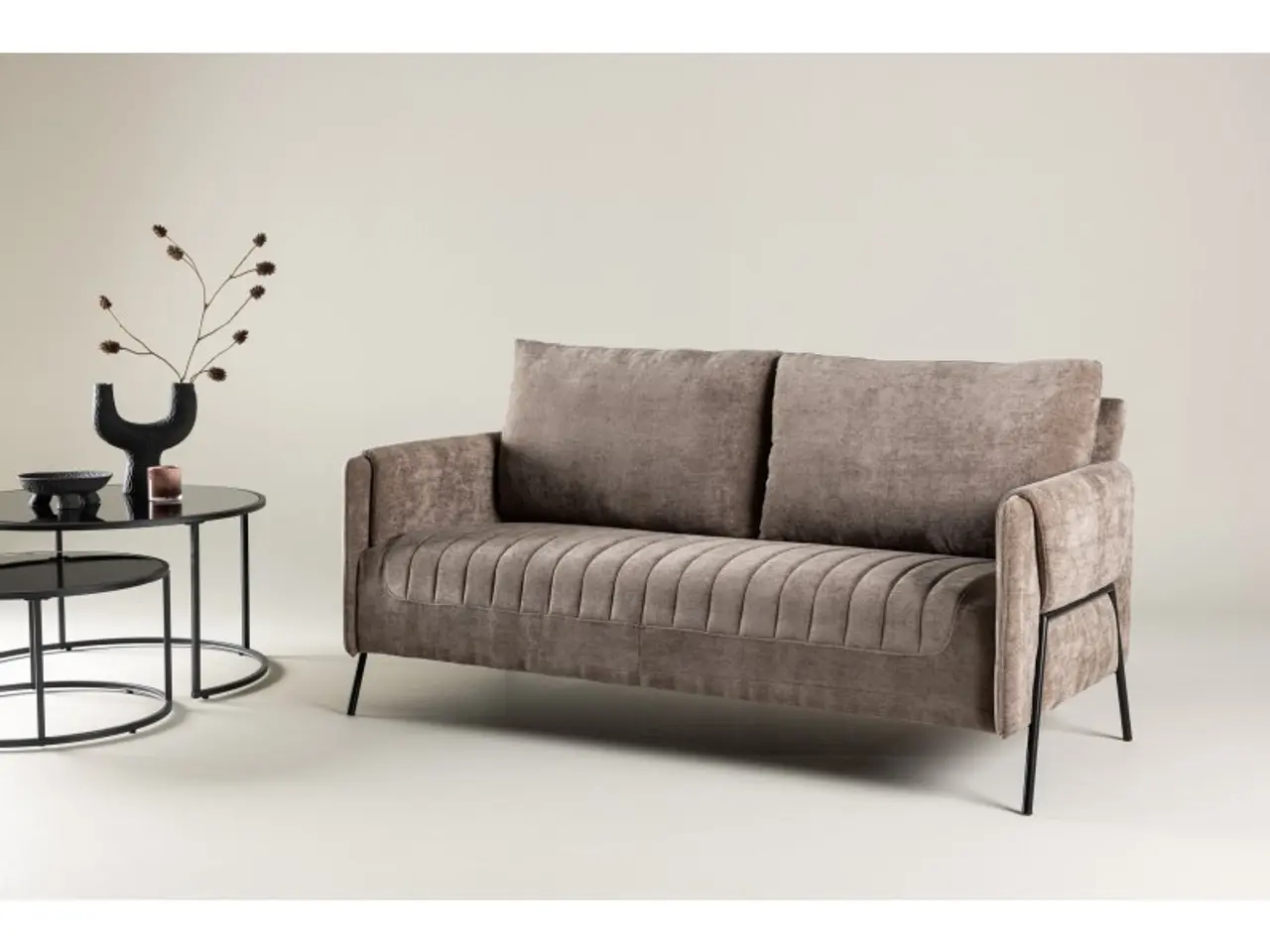 Billede 12 - Indigo 2 personers Sofa  - Beige og Sort
