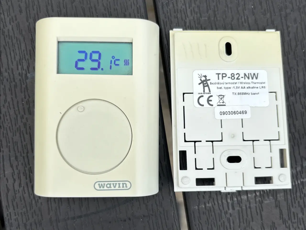 Billede 1 - Wavin TP82-NW trådløs termostat