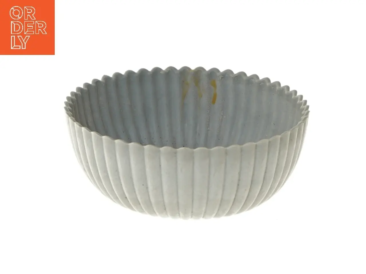 Billede 1 - Rillet skål af genbrugsmateriale (str. Ø 15 cm)